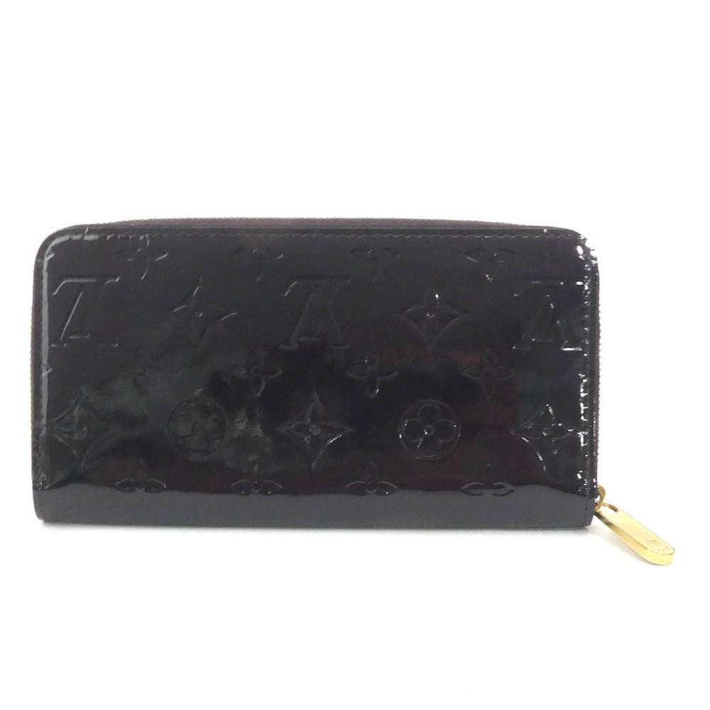 Louis Vuitton Zipper Wallet Zippy Purple Vernis Round Amarante Monogram Long